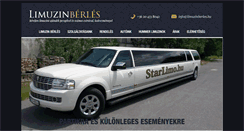 Desktop Screenshot of limuzinberles.hu